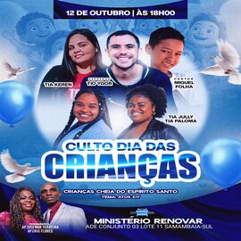 CULTO DIA DAS CRIANÇAS
